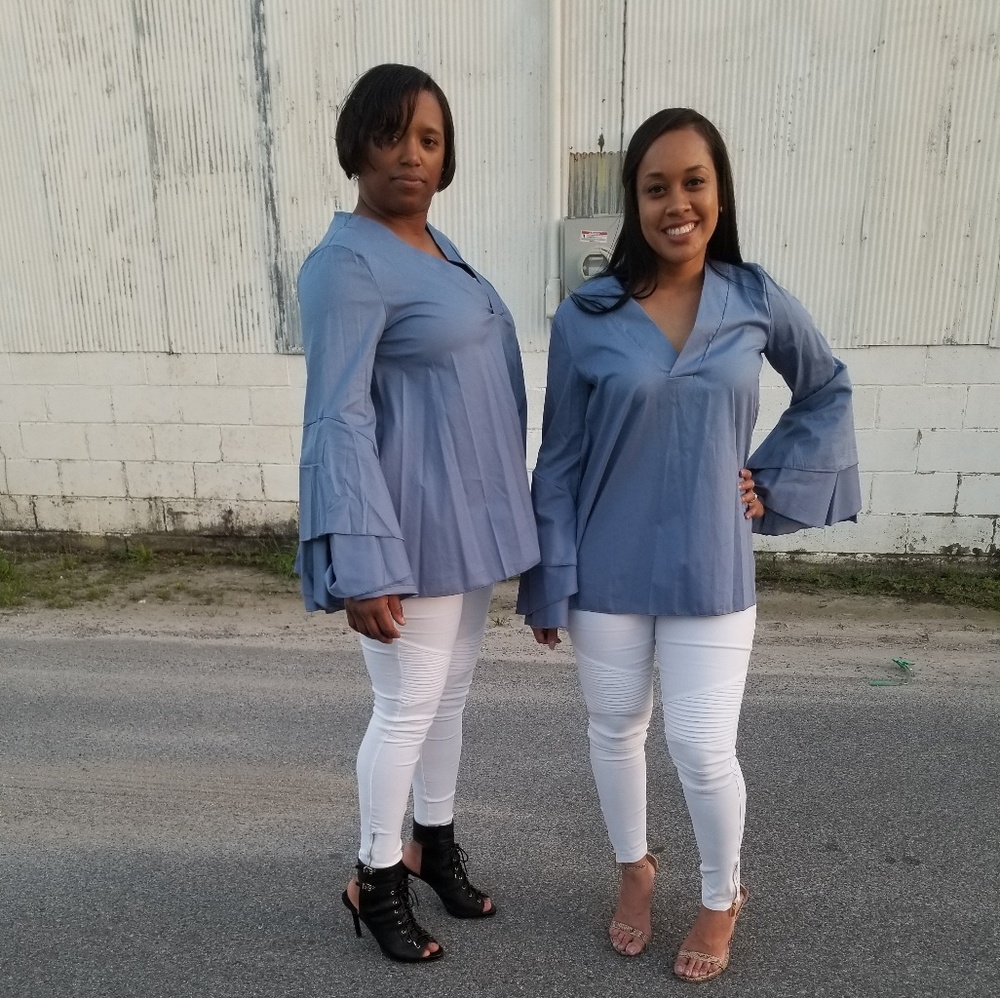 Blue Bell Sleeve Top